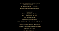 Desktop Screenshot of jantar.com.pl